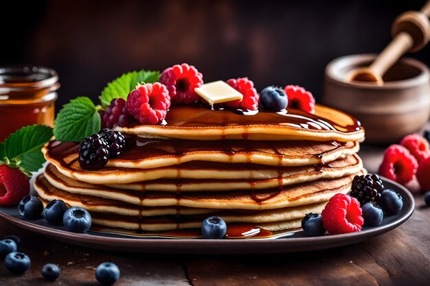 Foto saborear la magia de las deliciosas experiencias alimenticias la ia generó la mejor foto de comida