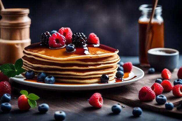 Foto saborear la magia de las deliciosas experiencias alimenticias la ia generó la mejor foto de comida