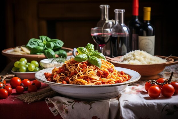 Foto saborear los sabores auténticos de la pasta italiana a través de cautivadores