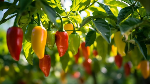 Foto saboreie a colheita um guia para cultivar pimentas doces em casa