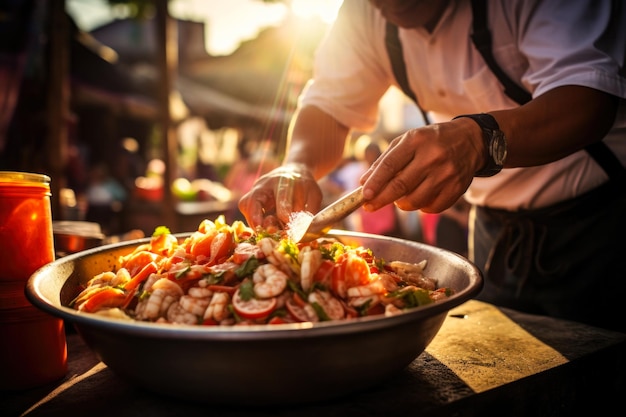 Sabores del Mercado Ceviche Fresco Fiesta