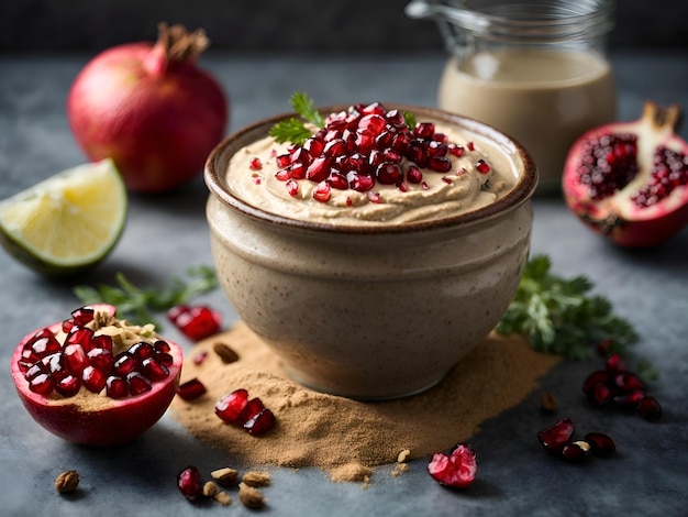 Sabores de Oriente Medio y desarrollar una receta con ingredientes como la granada tahini y el sumac