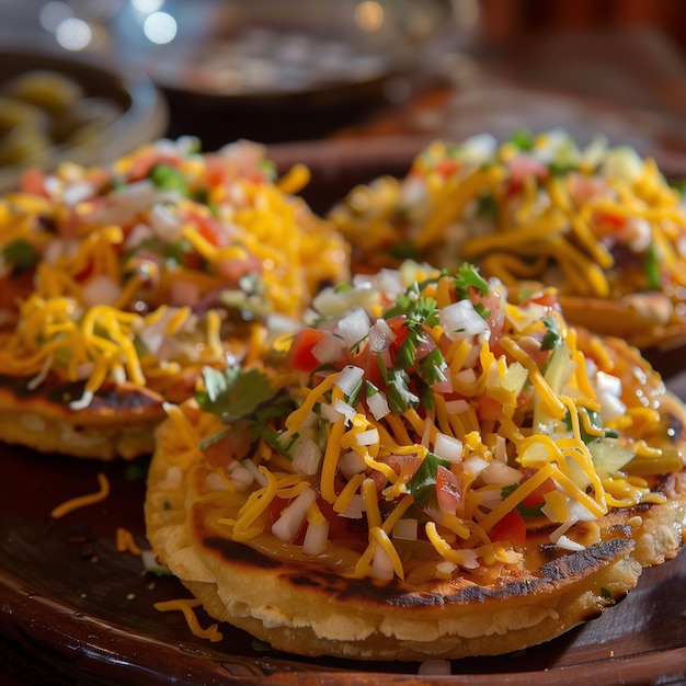 Saborosas sopas de comida mexicana Estúdio Foto 4k Imagem macro