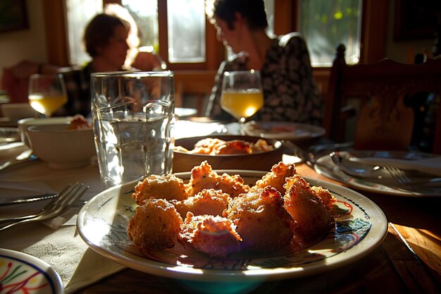 Saboroso aperitivo de samosa temperado com crosta crocante