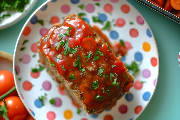 El saboroso pan de carne mágico con glaseado de tomate