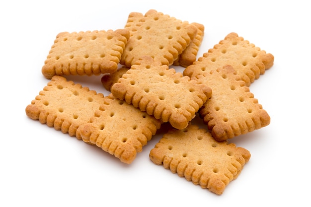 Saborosos biscoitos biscoitos isolados.