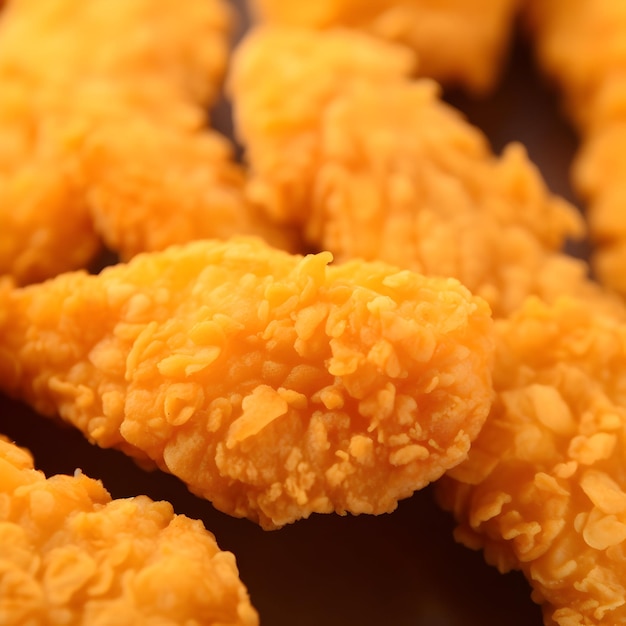 saborosos pedaços de nuggets de frango