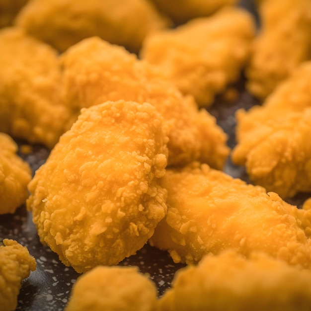 saborosos pedaços de nuggets de frango