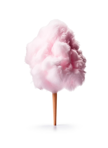 Algodón de azúcar rosa textura algodón de azúcar fondo generativo ai