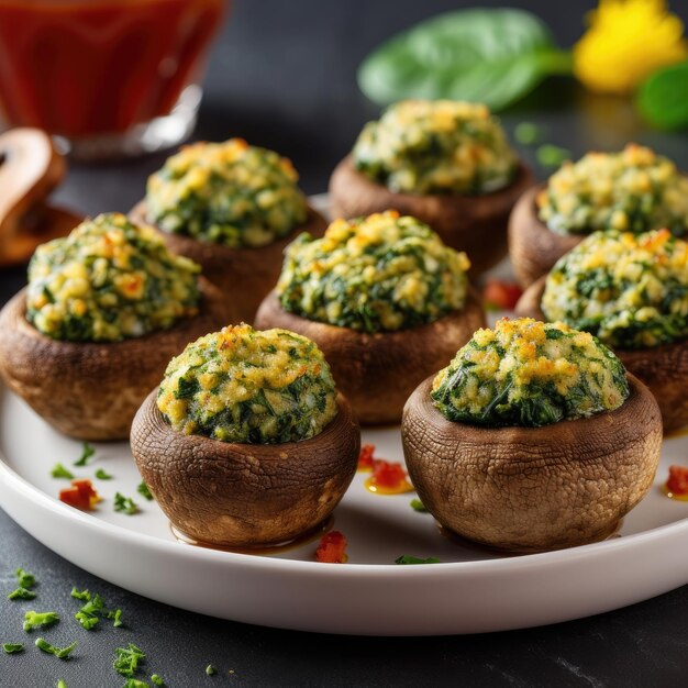 Sabroso relleno de espinacas