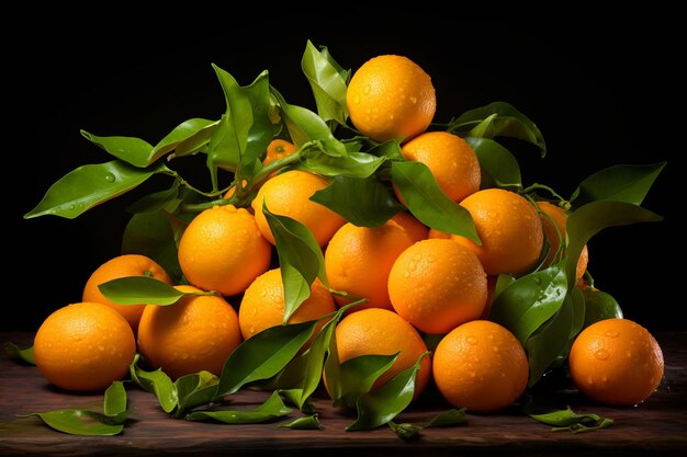 Los sabrosos cítricos deleitan a un abundante racimo de naranjas capturado en 32 proporciones