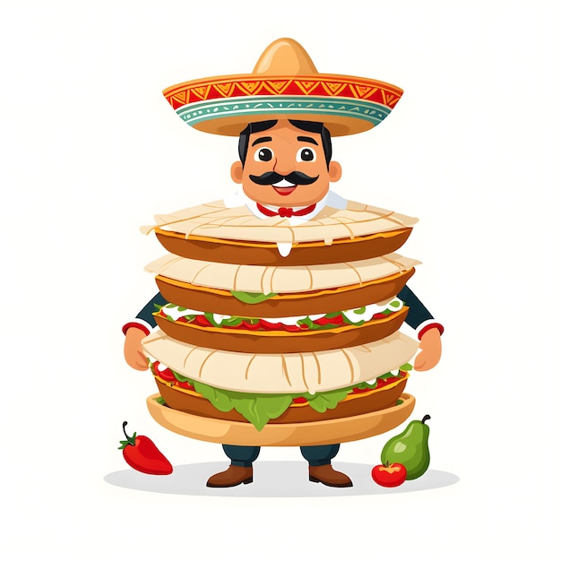 Sabrosos enchiladas tacos y burritos con salsa picante