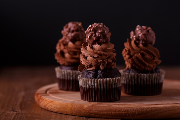 Sabrosos pastelitos de chocolate.