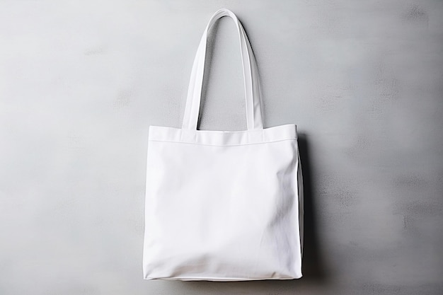 Saco de algodão generativo de Tote Branco