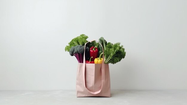 saco de papel com comida, compras diárias, fotografia interna, vegetais e frutas