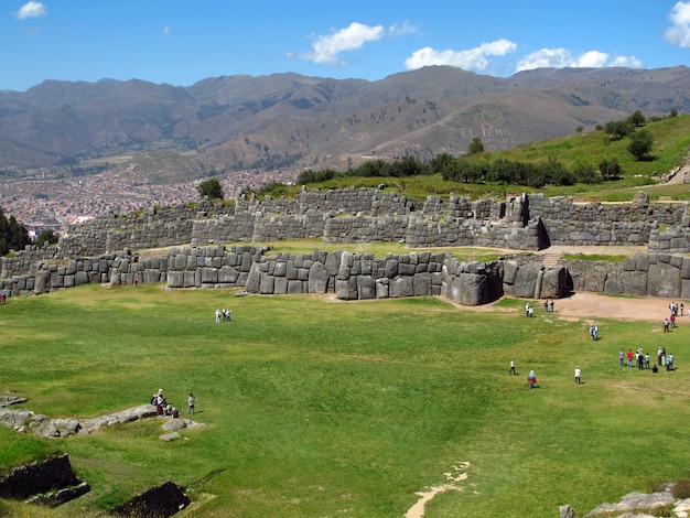 Sacsayhuaman, ruínas da fortaleza em Cusco, Império Inca, Peru