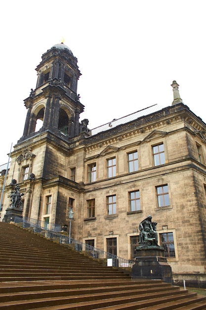 Sächsische Vintage-Architektur von Dresden aus nächster Nähe