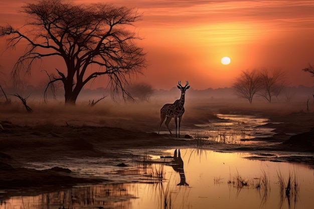 Safari-Traumlandschaft, eine fotografische Safari-Wildtierfotografie