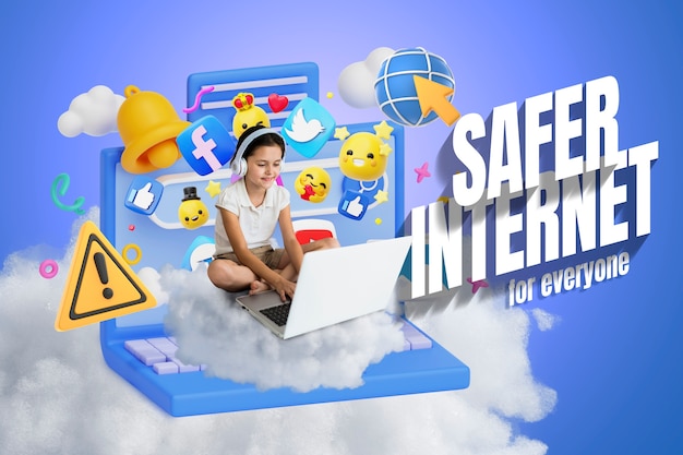 Safer Internet Day vor allem für Kinder Collage