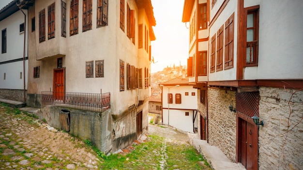 Safranbolu Turquia a vista da rua da área da cidade velha de Safranbolu UNESCO