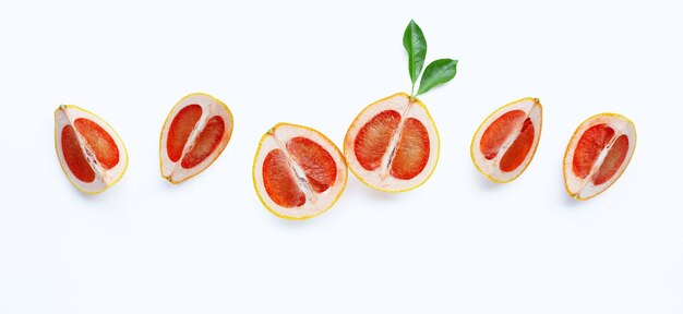 Saftige Grapefruitscheiben.