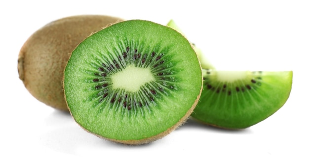 saftige Kiwi-Früchte, isoliert auf Weiß
