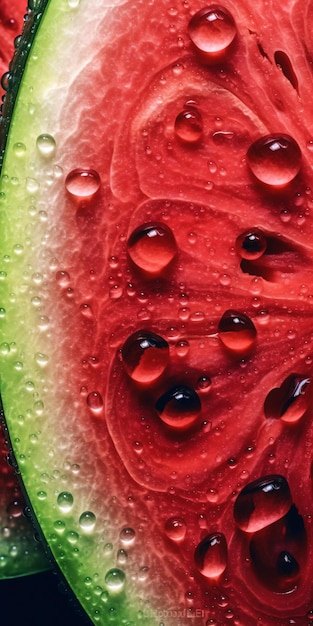 Saftige Sommerfrucht Wassermelone Nahaufnahme Hintergrund