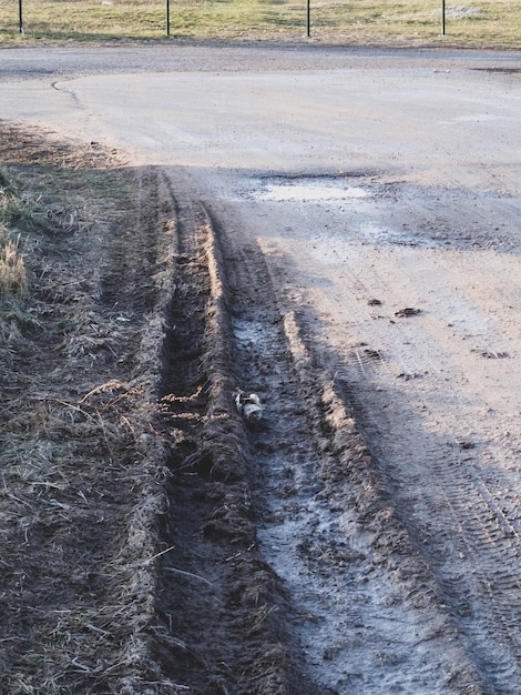 Saison einer schlechten Straßen Offroad-Textur