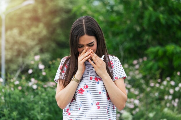 Saisonale Allergien und Gesundheitsprobleme.