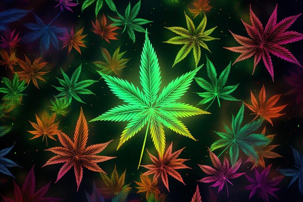 Saisonale Cannabis-ästhetische generative KI