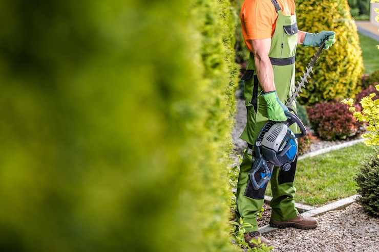 Foto saisonale gartenbeschneidung