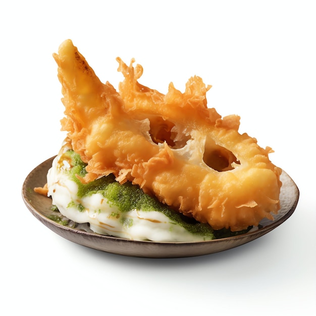 Foto sakana tempura pescado frito en profundidad