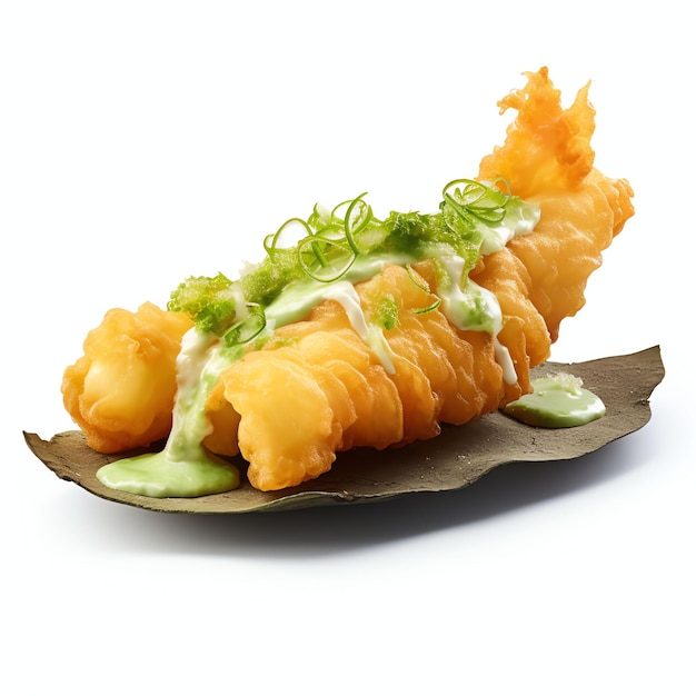 Foto sakana tempura pescado frito en profundidad