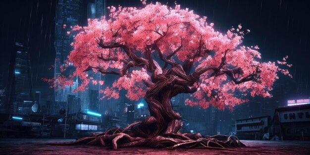 Sakura-Baum ai generativ