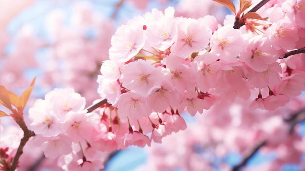 Sakura rosa uma beleza florescente e encantadora