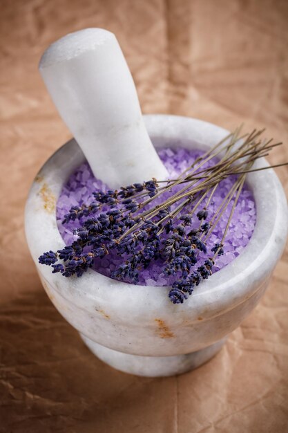 Sal de baño de lavanda