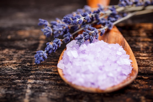 Sal de baño de lavanda