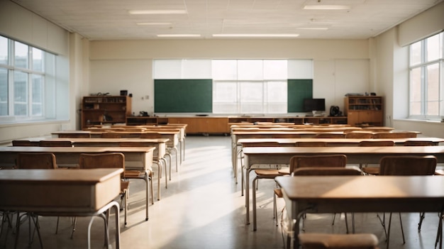 sala de clase vacía