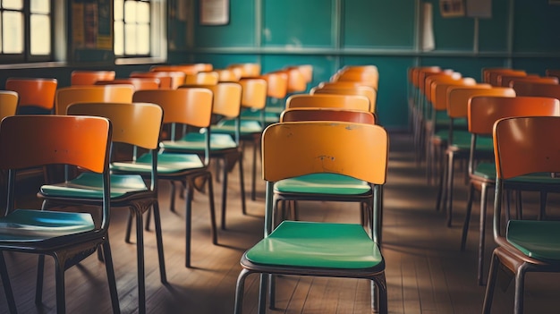 Sala de clases vacía