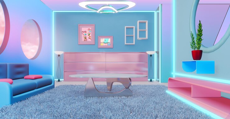 Sala de colores pastel 3