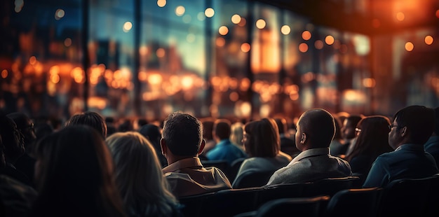 Una sala de conferencias o seminarios en un evento de negocios Sesión de gobierno