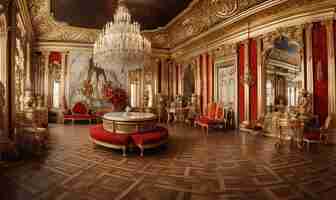 Foto sala da casa real no estilo de alta gama dinâmica salão de espelhos