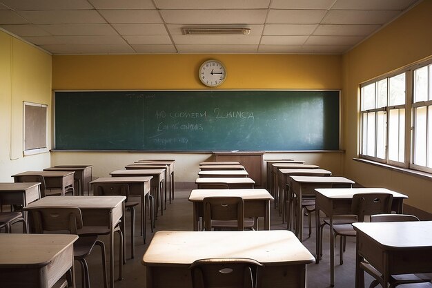 Sala de aula da escola das crianças