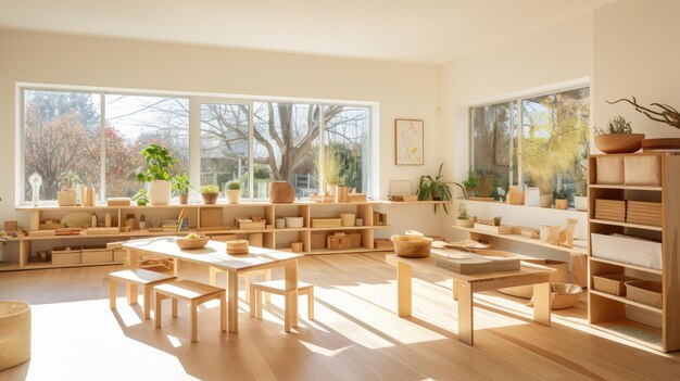 Foto sala de aula montessori