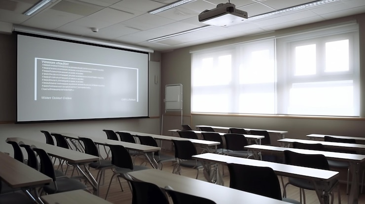 Foto sala de aula vazia
