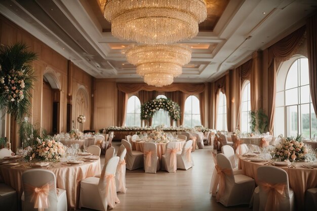 Sala de banquetes para casamentos decoração de sala de banquetes decoração atmosférica