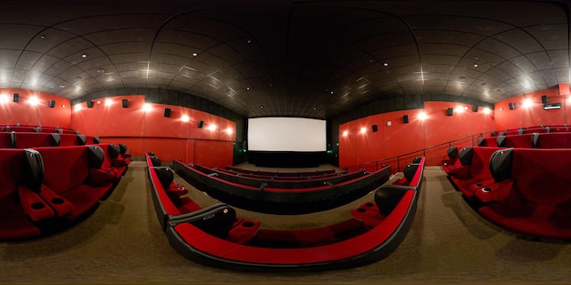 sala de cinema vermelha