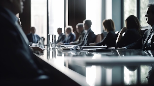 Sala de conferência e reunião IA generativa