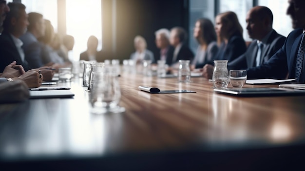 Sala de conferência e reunião IA generativa