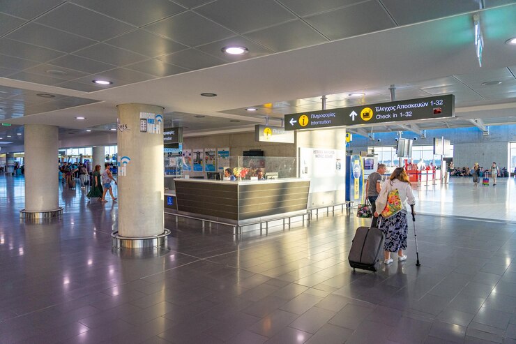 Foto sala de embarque do aeroporto